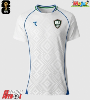 Uzbekistán Segunda Equipación Mujer Mundial 2026 Manga Corta